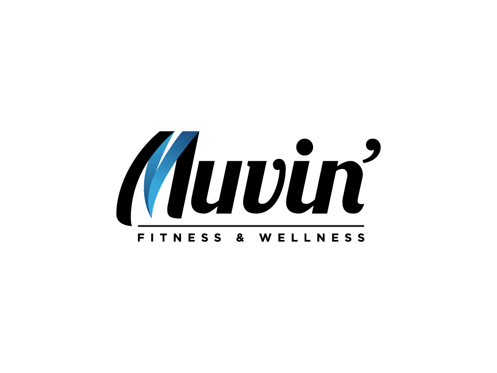 muvin muving movin MOVING gym fitness asti identity logo minimal White blue