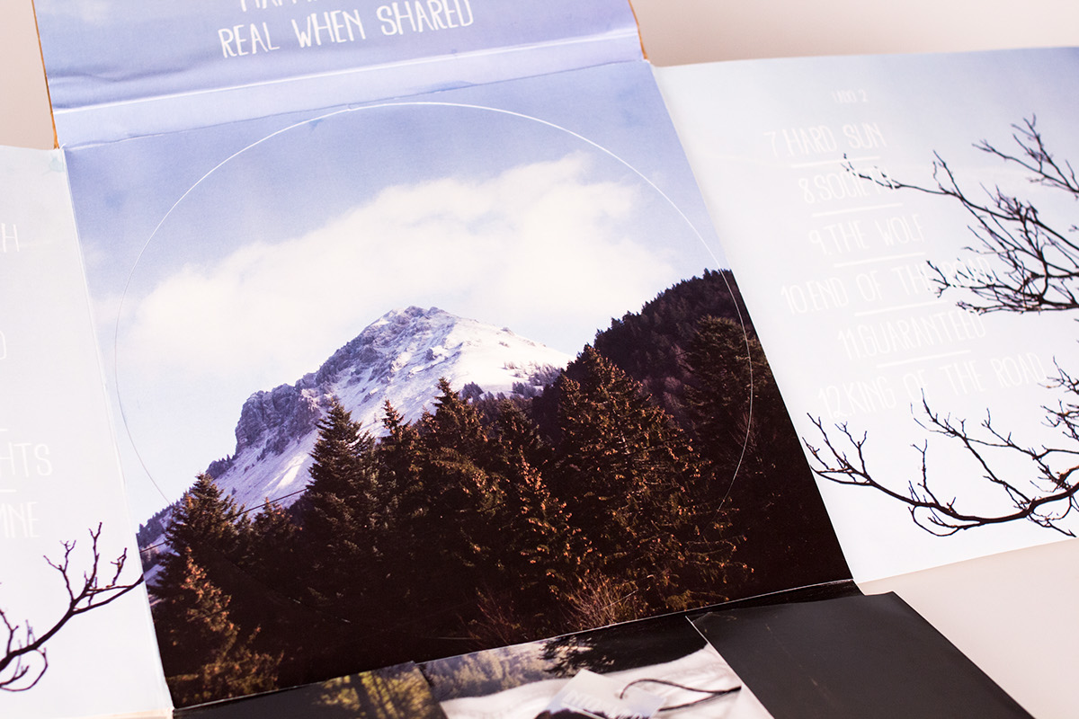 photo into the wild vinil packaging design editorial bag bagpack soundtrack VInyl album vinyl