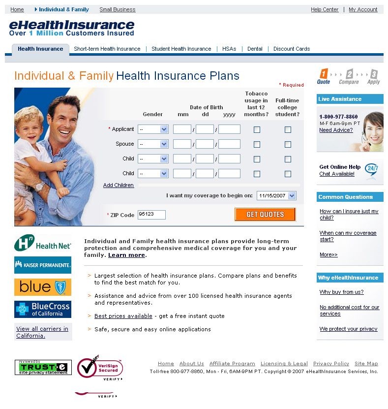eHealth ehealthinsurance Health Insurance medicare dental insurance Life Insurance