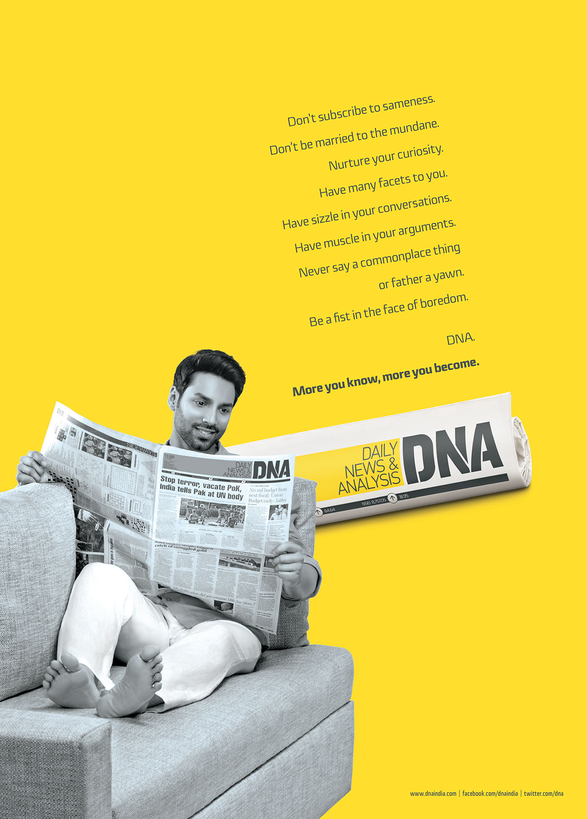 DNA Advertising  editorial logo masthead masthead design newspaper Newspaper Ad newspaper design visual identity