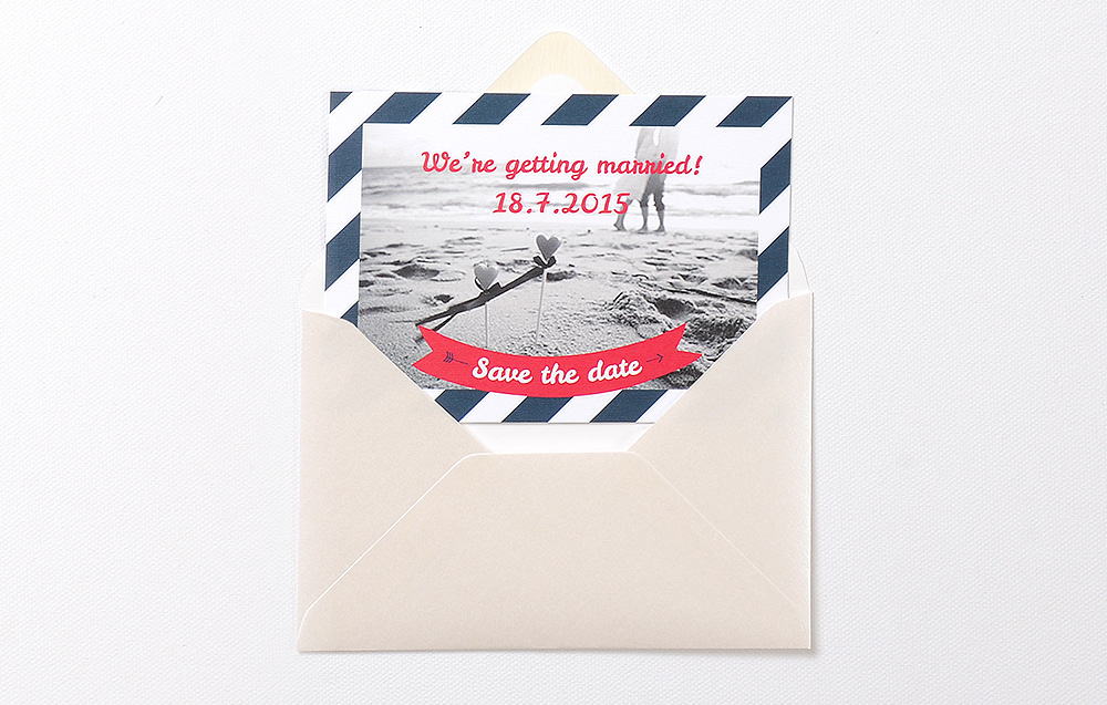 wedding Stationery print brand stripe blue White invitations rsvp envelope suite