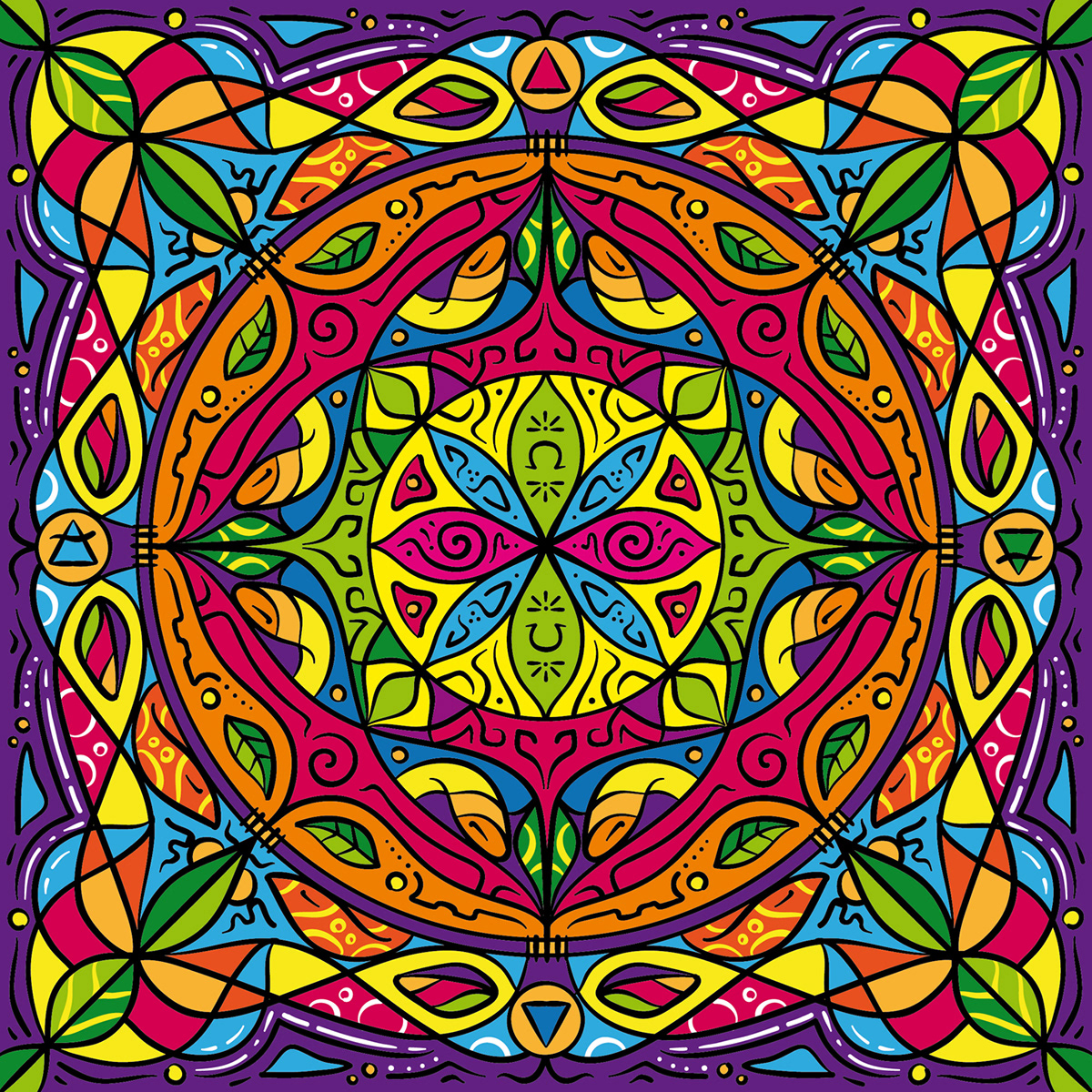 illustratotion vector design Mandala graff Style idro51