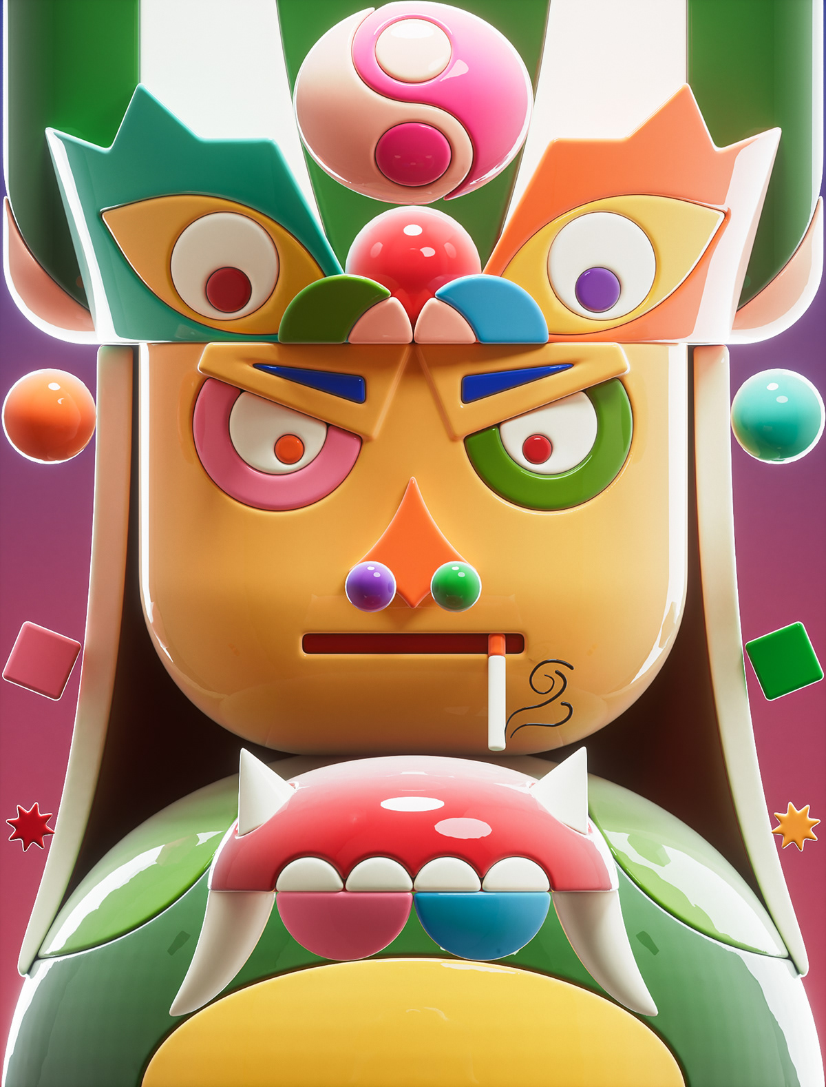 3D Character design  colorful ILLUSTRATION  design logo visual identity Advertising  vietnam poster