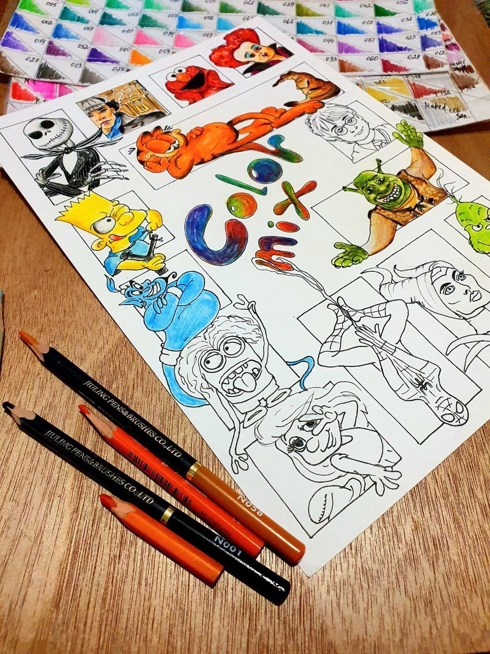 artwork cartoon Character design  color Drawing  graphite paper pencil