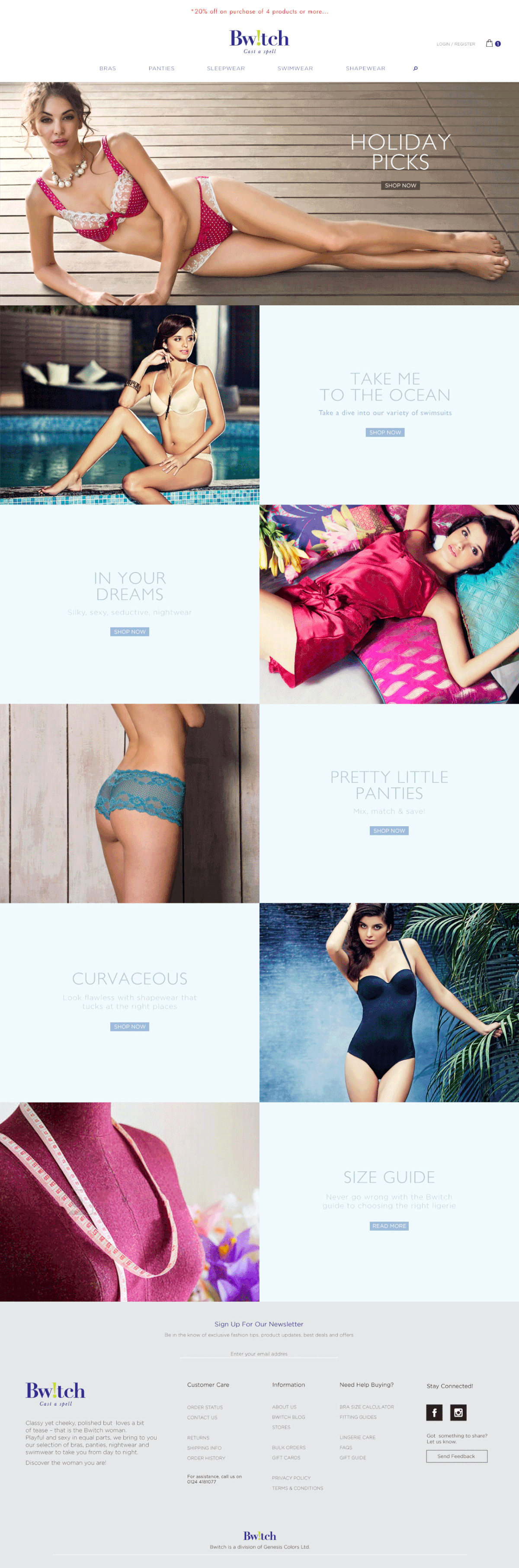 Website Design art direction  UI ux graphic design  lingerie e-commerce