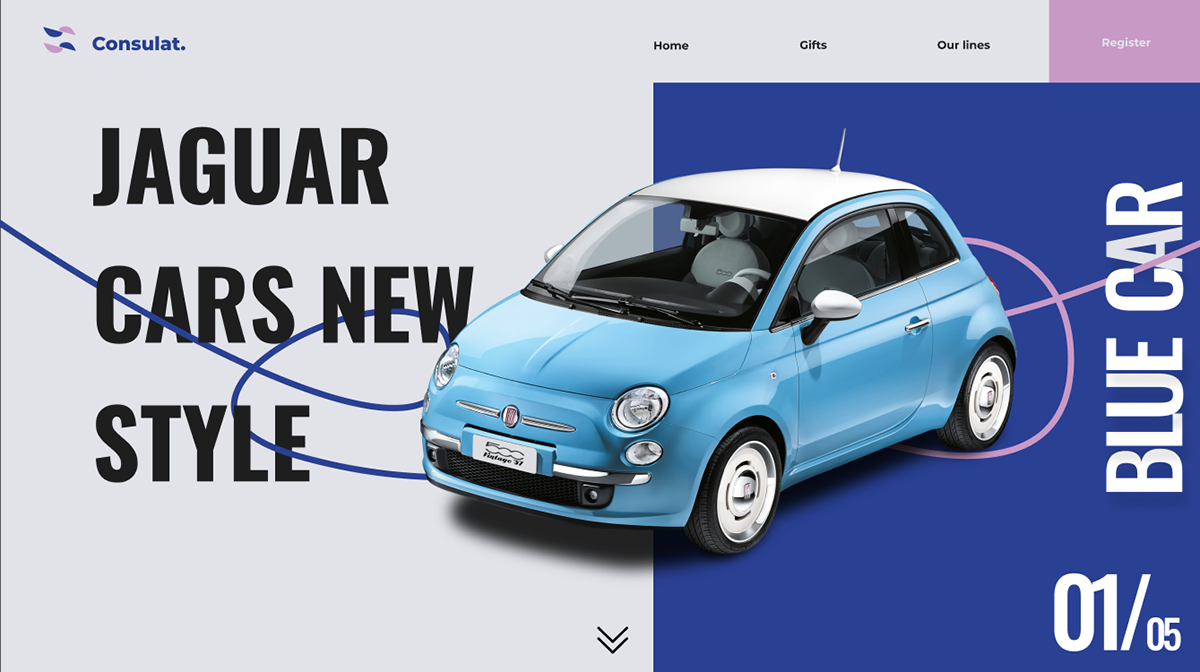 design Figma UI user interface Web Design  Website car covoiturage rentcar