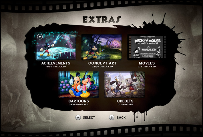 disney UI epic mickey mickey mouse video game