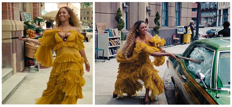 Beyonce lemonade cartoon 2D stylized hold up