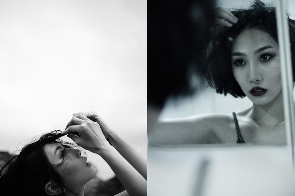 b&w Canon fashion phography woman lonely