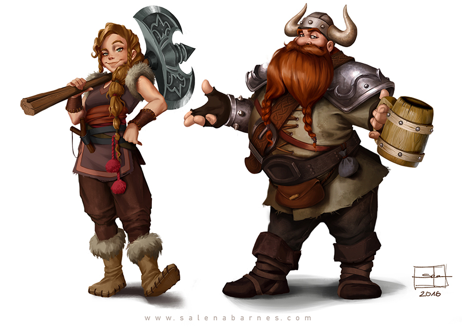vikings cartoon ILLUSTRATION  Character design  Game Art concept