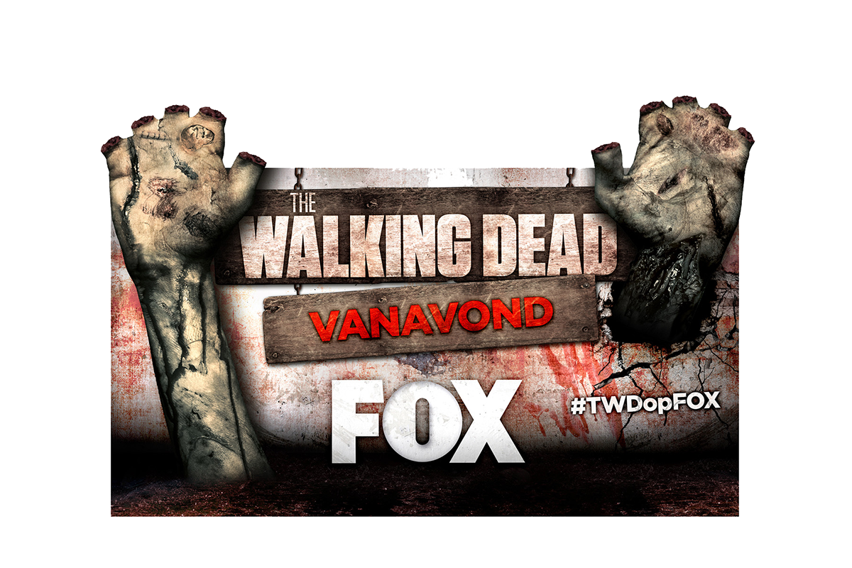 The walking Dead Season 5 5b FOX Netherlands Outdoor countdown billboard