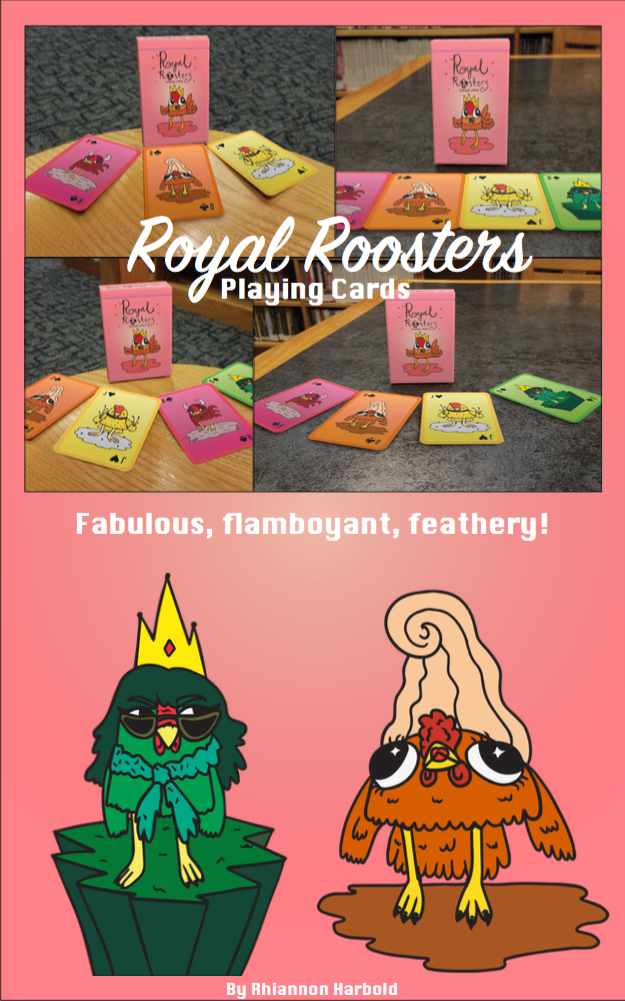 Playing Cards product design  chickens drag queens Queens