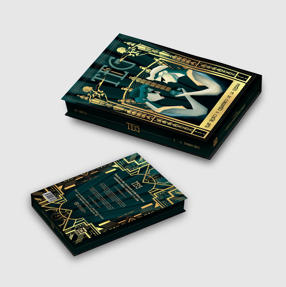 board game game design  teg juego de mesa rediseño fadu uba art deco art direction  luxury
