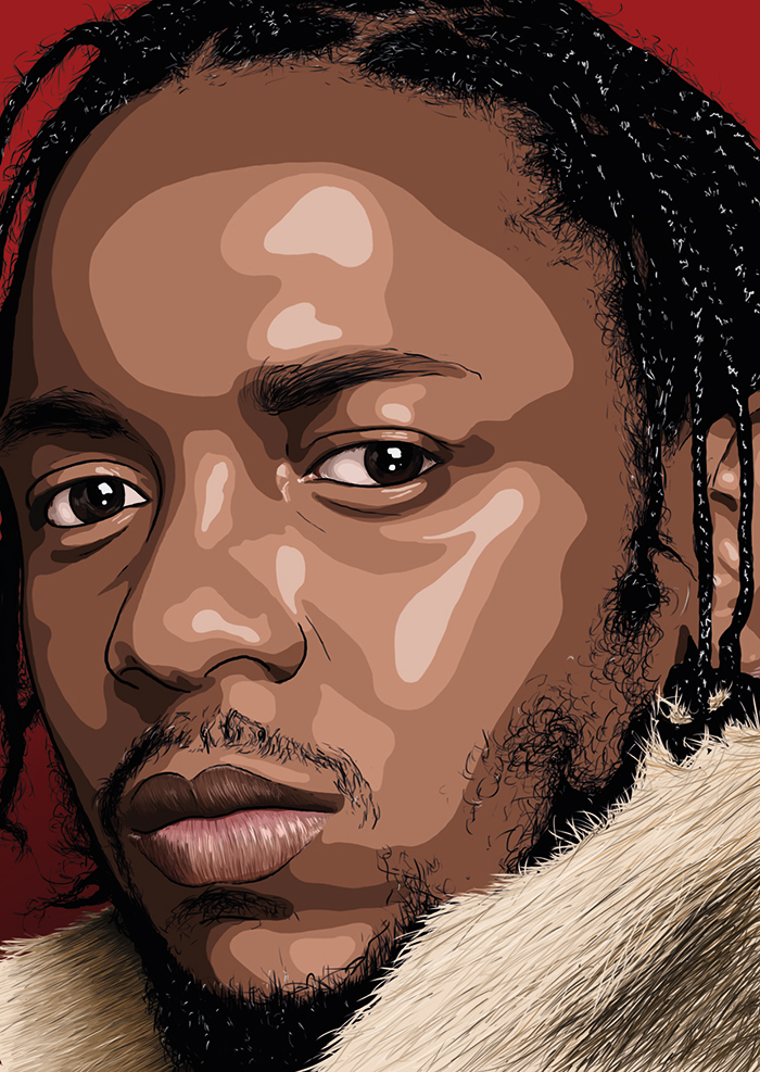 music hip-hop kanye west kendrick lamar donald glover childish gambino portrait rap