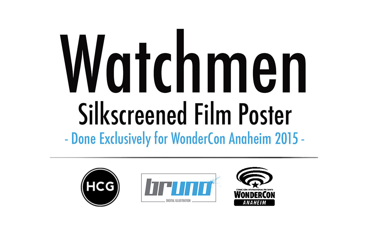 WatchMen Behance dc comics screenprint silk screen Graphic Novel wondercon adobe photoshop wacom