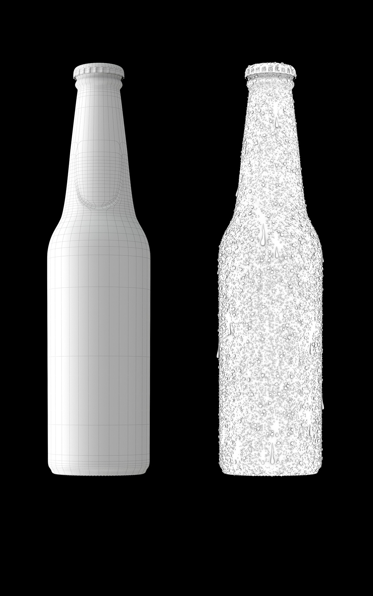 beer 3D heineken Cerveja condensation 3ds max vray Render Packshot