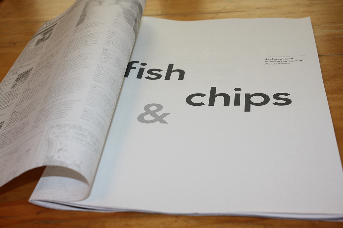 newspaper fish and chips