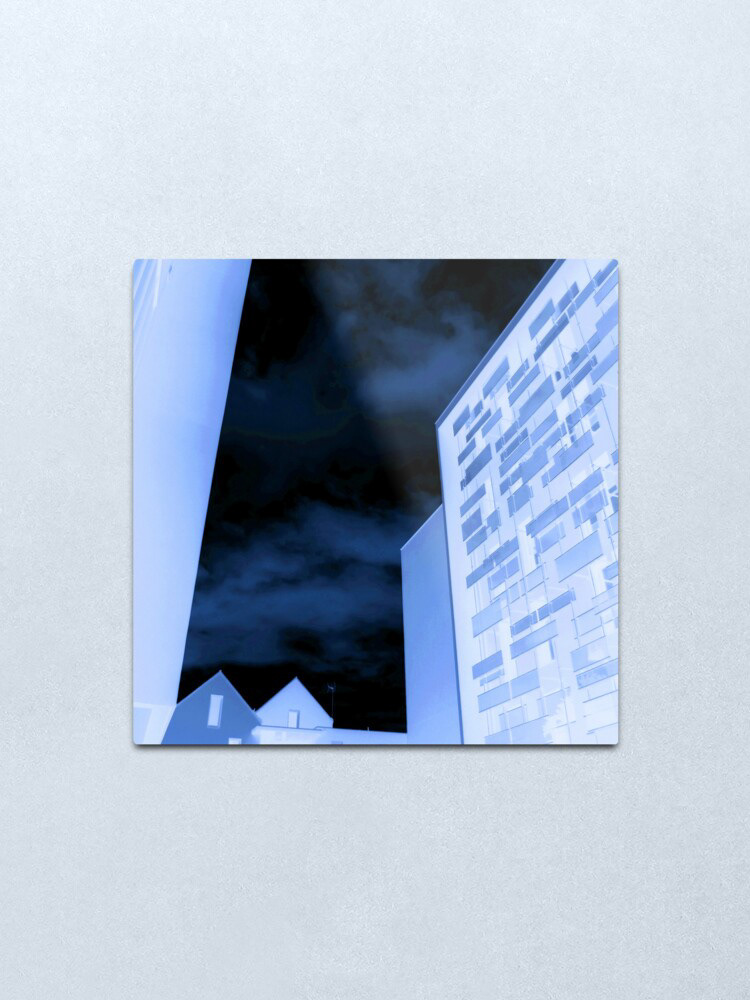 Photography  architecture bleu nuit abstract ILLUSTRATION  bleu marine negative SKY Toit