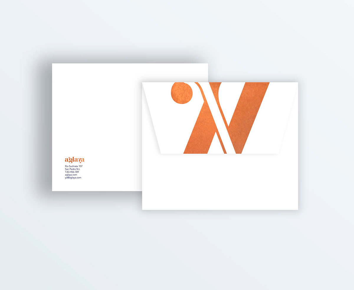 brand agency aglaya logo design identity foil