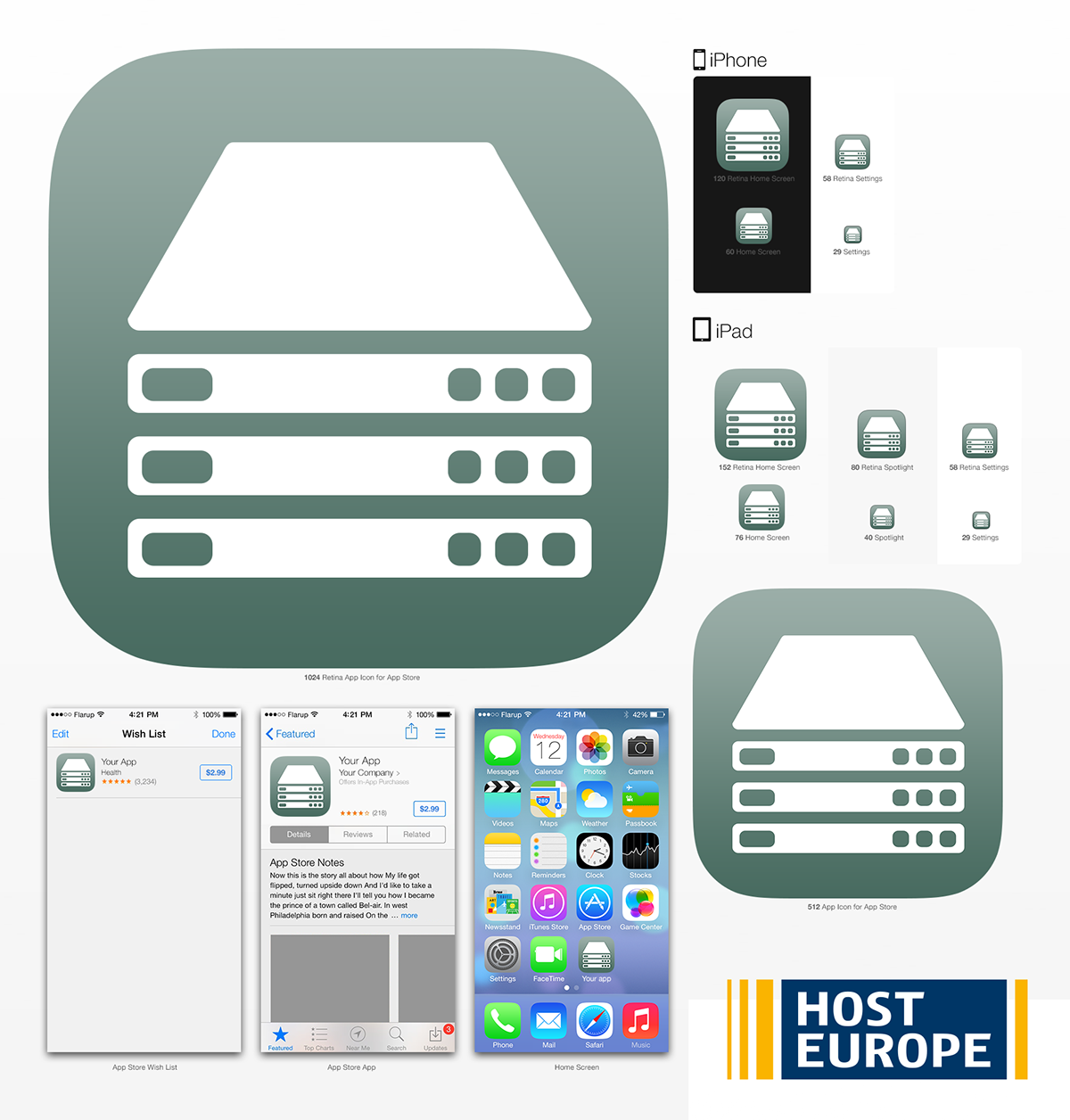 Mobile Server Manager Host Europe GmbH iphone app Mobile app