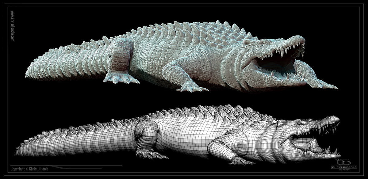 crocodile 3D reptile creature vfx