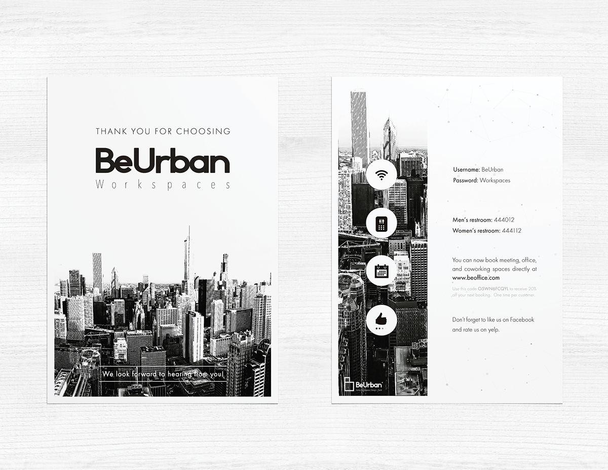 Branding and Identity real estate graphic design  stationery design print design  chicago simplistic BeUrban
