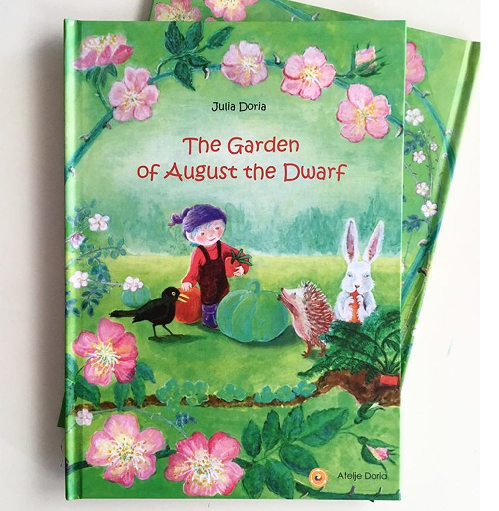 august dwarf garden secret garden Julia Doria ILLUSTRATION  Picture book white rabbit Magical kidlitart