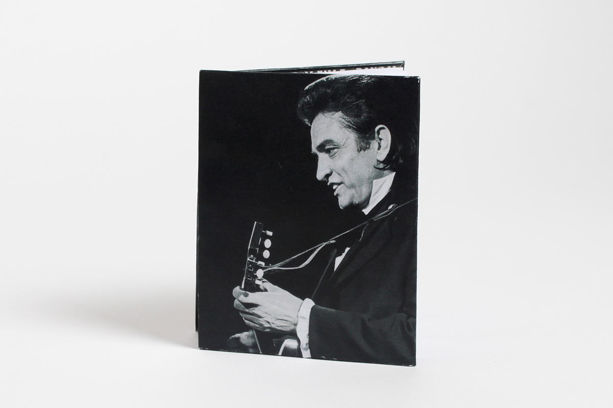 jackson Tennessee johnny cash June Carter Cash black and white signs letters Rockabilly accordion book book Bookbinding Lyrics