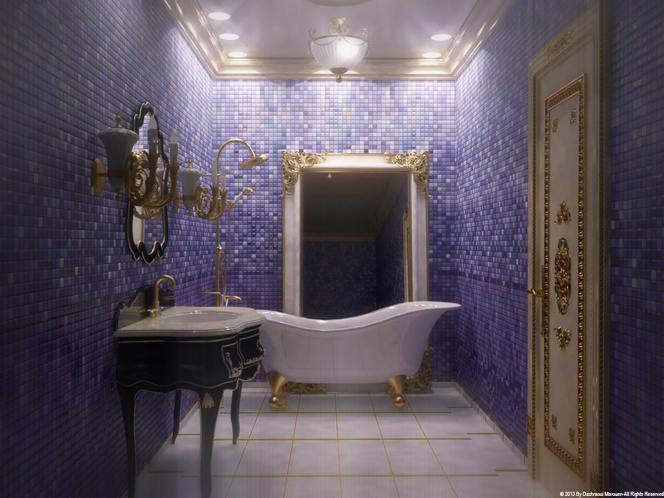 Barocco bathroom archviz architect interiors design