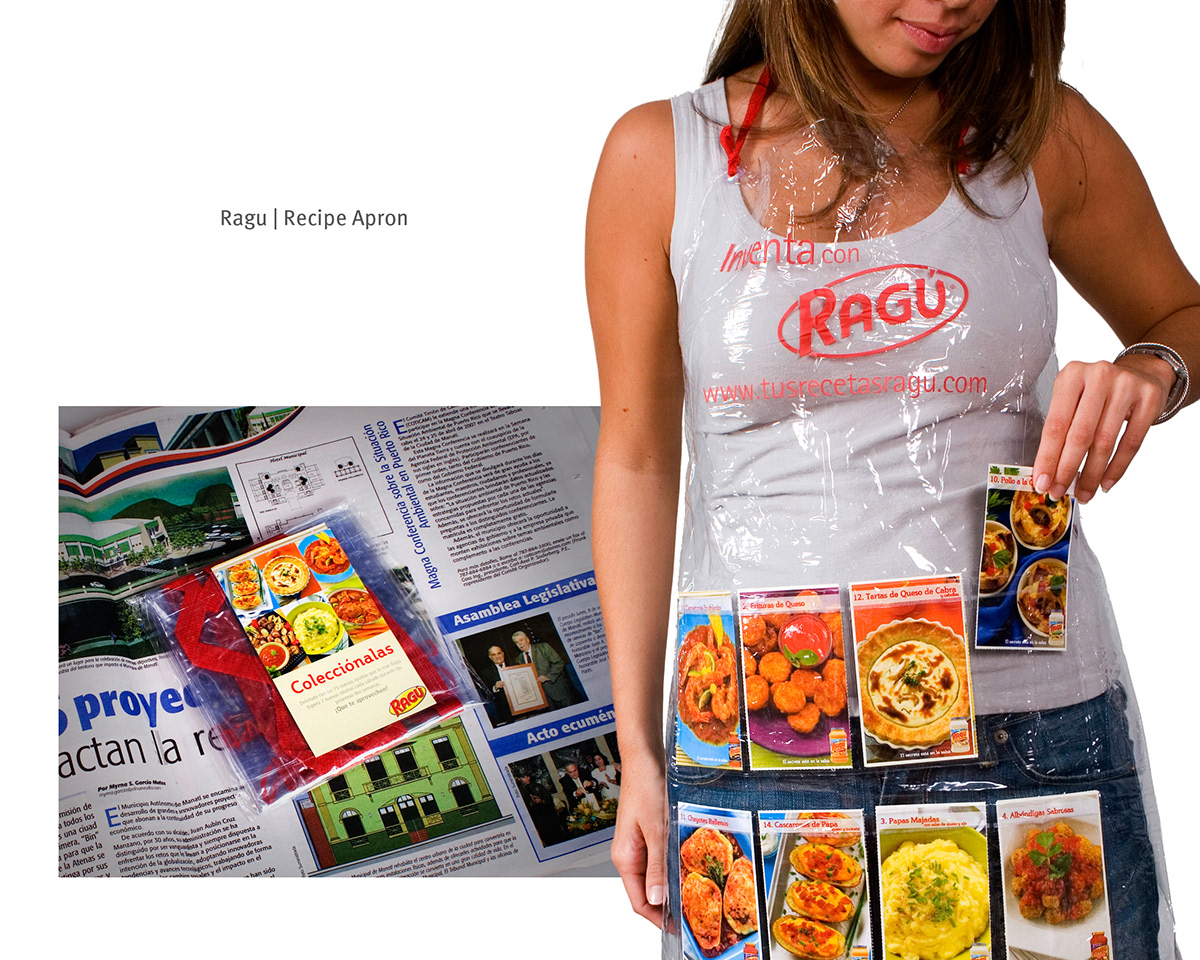 Ragu apron Recipe Collection puerto rico Prototype Design photo art direction