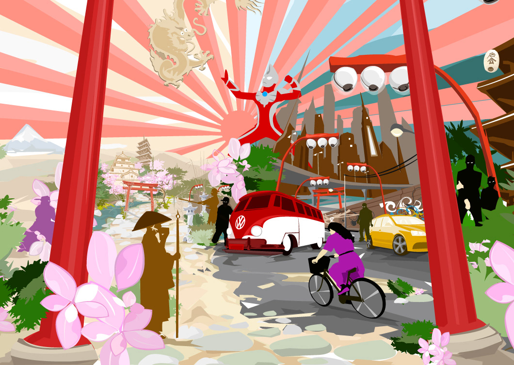 ilustration gamedesign motion japan animação Ilustração digital game