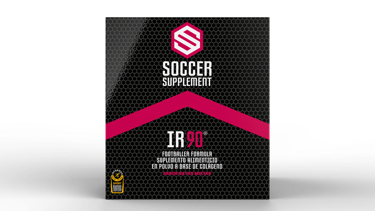 3D 3d art 3d Bag 3d box 3D SACHET product product shot Render soccer supplement