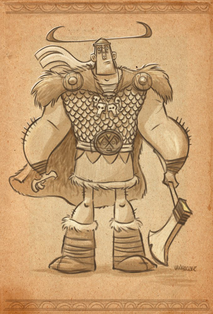 sketch  characters  vikings