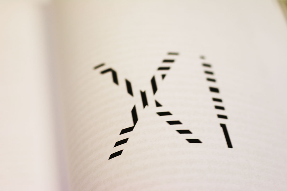 notre dame book optical illusion book design black and white