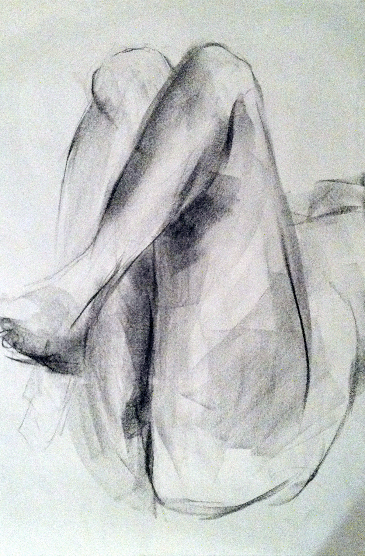 figure drawings charcoal sketches
