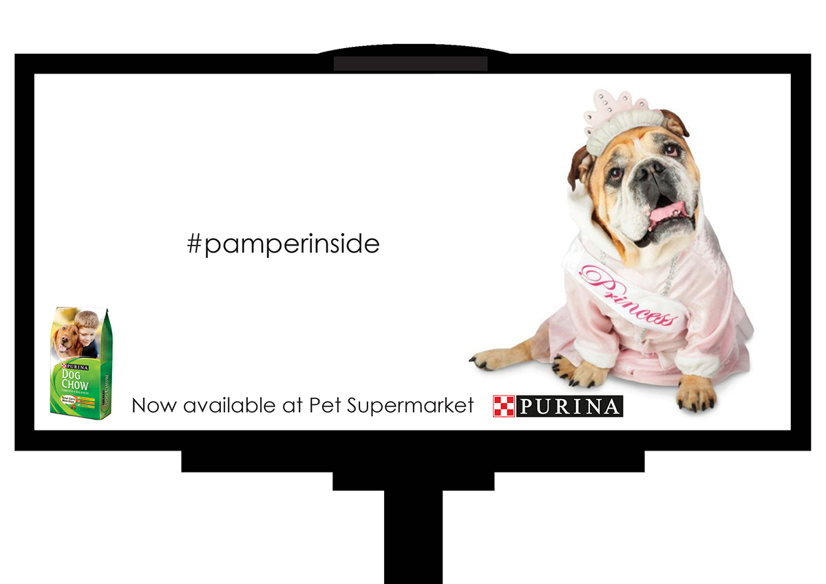 campaign dog food organic addy gold print ad mobile ad billboard