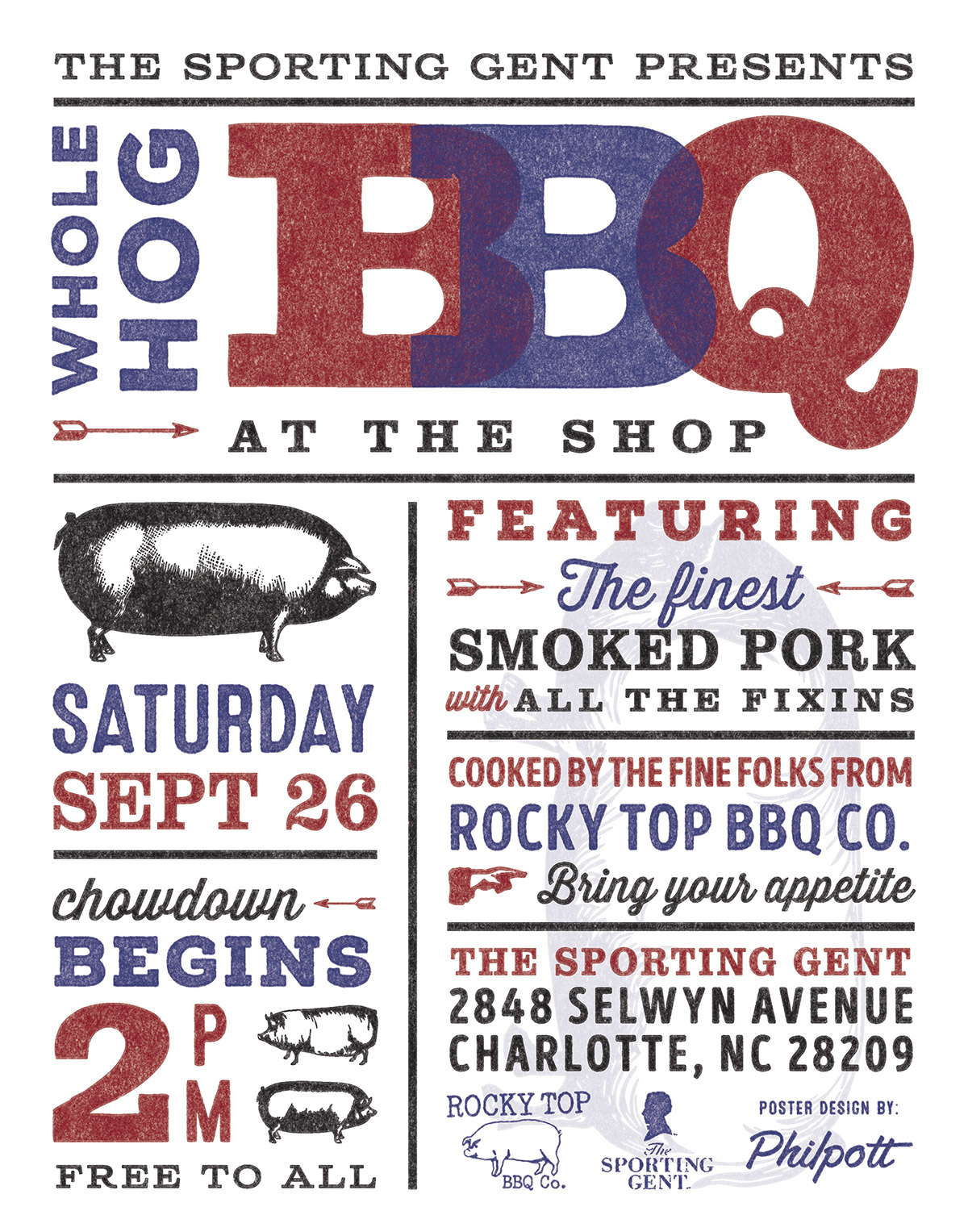 Adobe Portfolio poster marketing   Event cookout print ad Email Layout