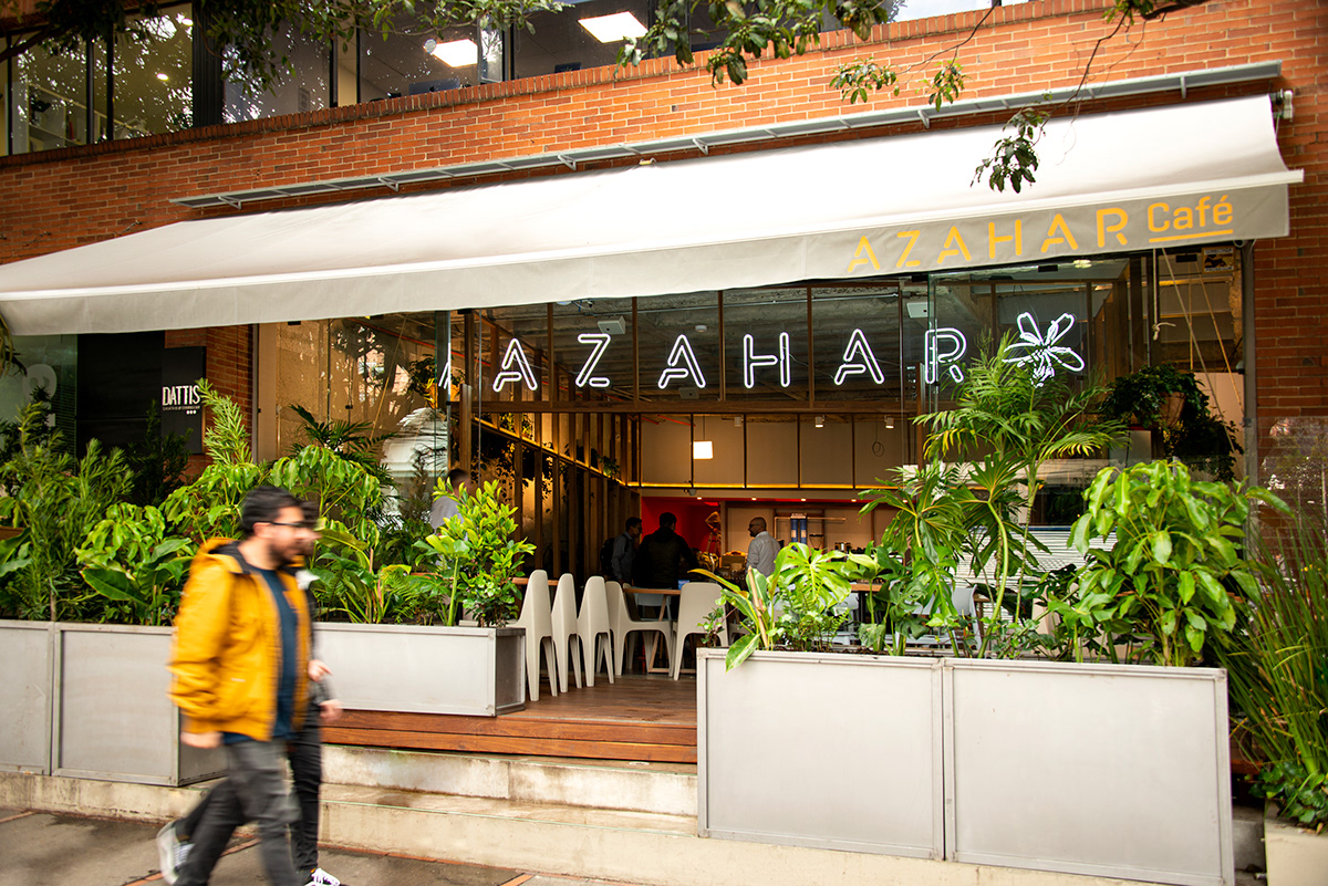 azahar branding  cafe Coffee marca