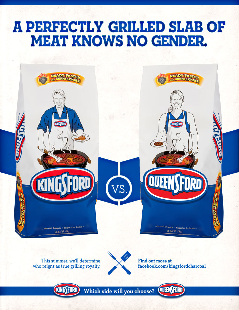Kingsford  charcoal  Queensford  Summer  grilling  royalty  integrated campaign  in store  facebook app  digital