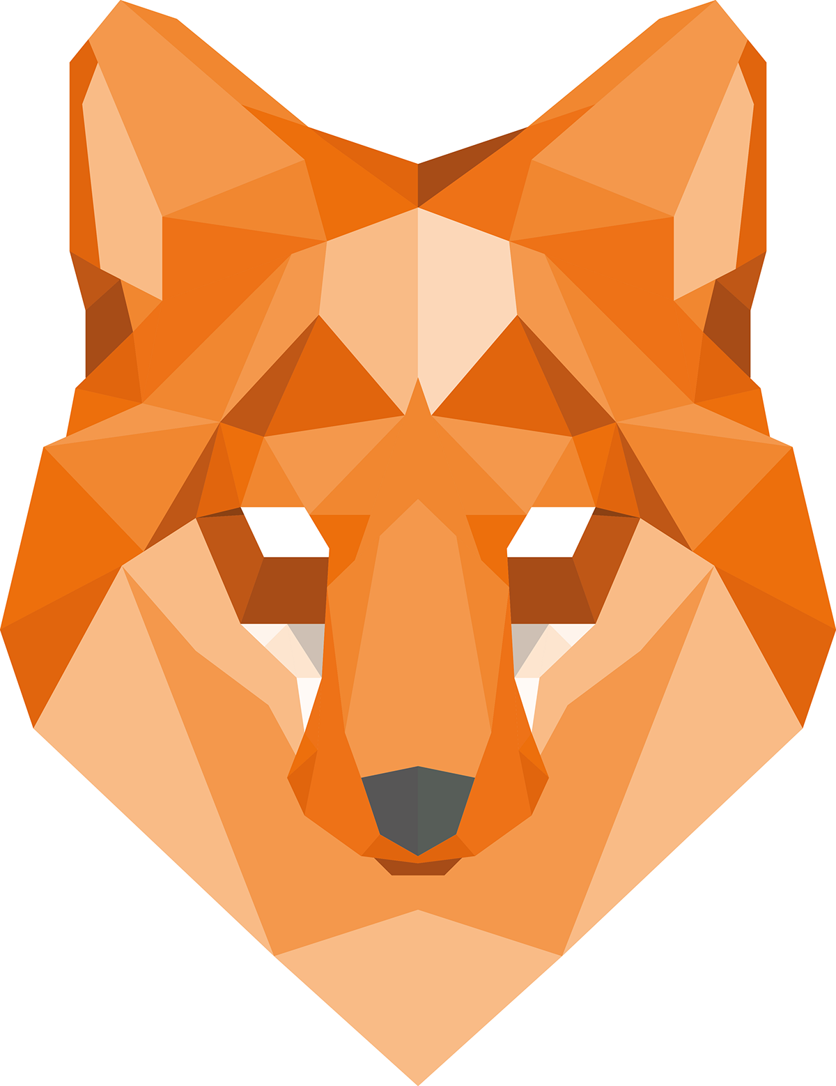 polygon LOW digital art animal FOX stag