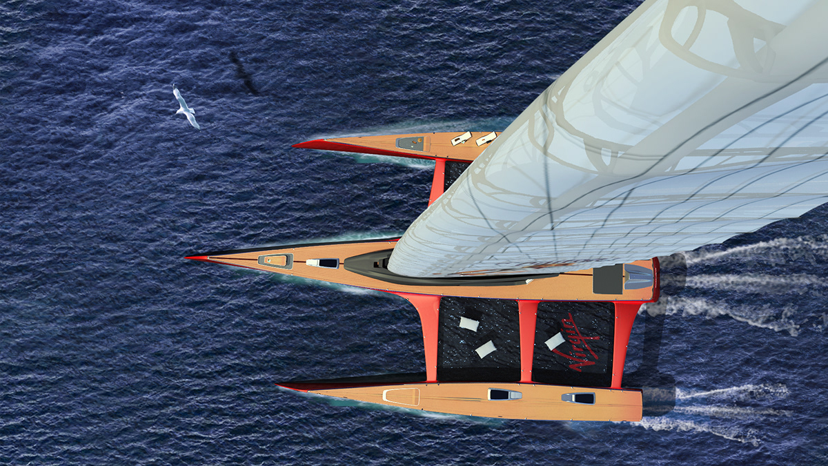 yacht  Virgin quentin catteau Quentin catteau bateau cruise racer ISD 3D Nautic design naval Project