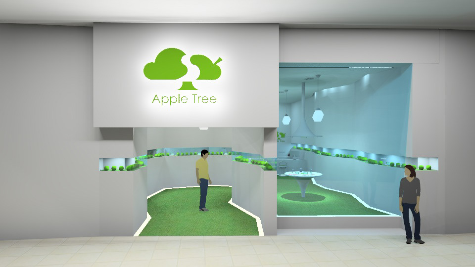 Retail rebranding brand Apple Tree