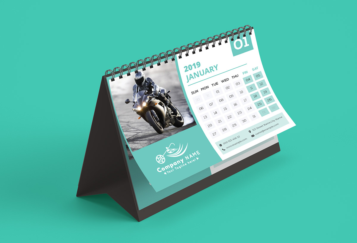 Calender calendar desk calendar calendar 2019 desk free calndal free mockup  Free Templates Faysal   modern calendar