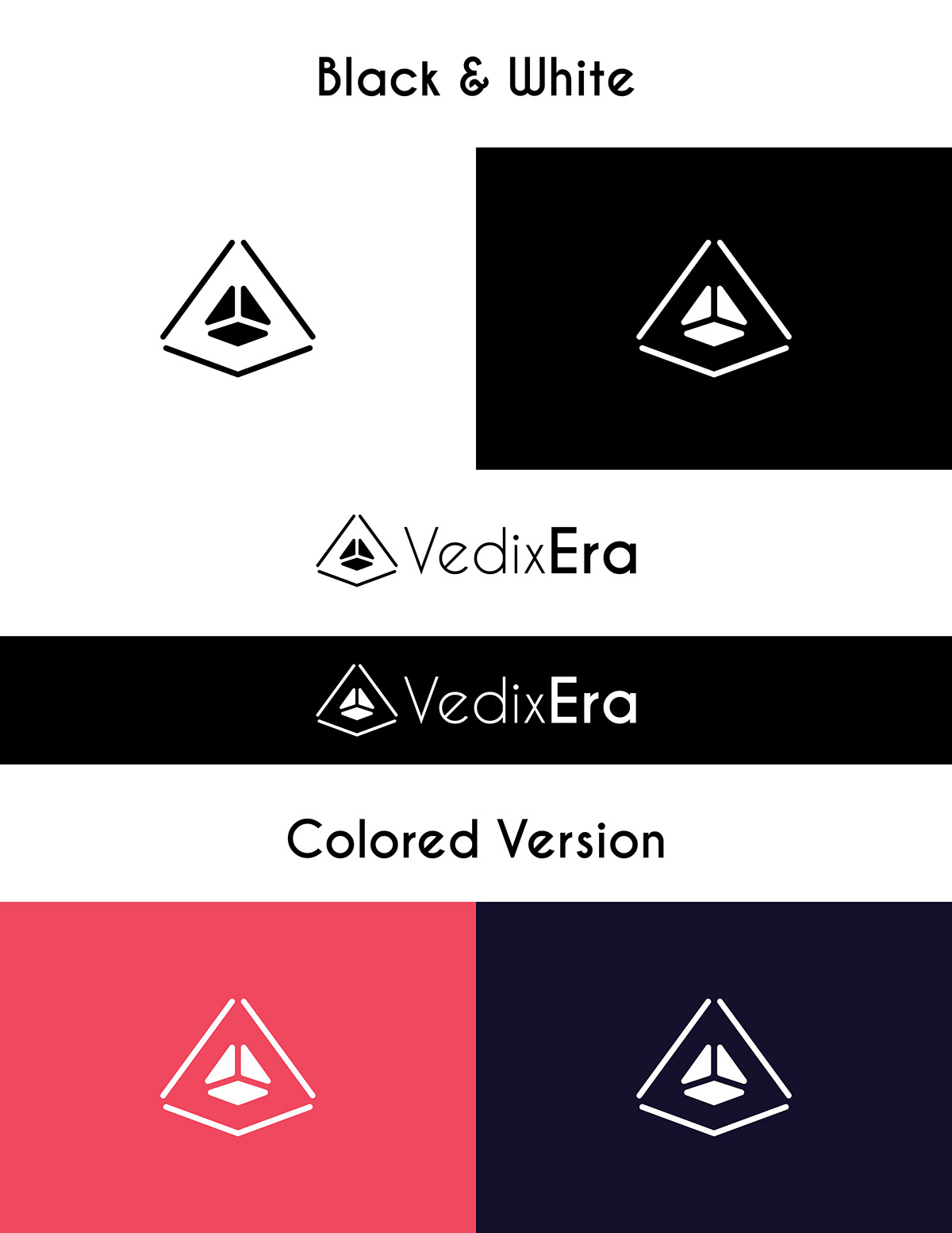 I created complete branding of vedixera.com