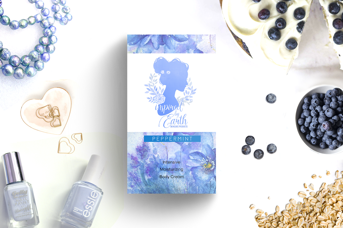 Beauty and Fashion Natural Skincare Products portrait and illustration branding and design