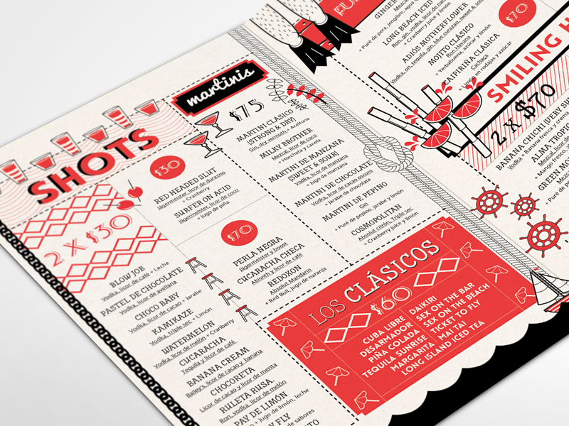 menu bookmarks