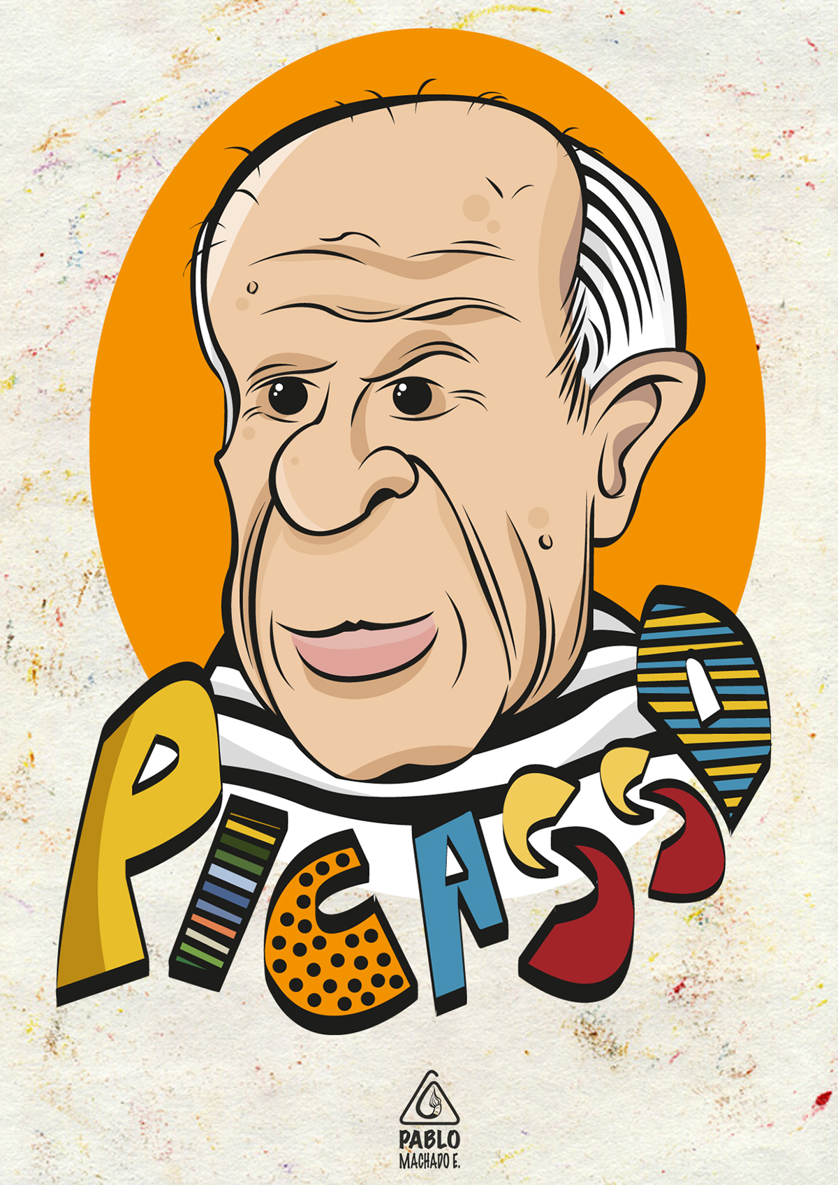 andy warhol Leonardo DA vinci pablo Picasso caricatura cartoon ilustracion ilustracion caricaturas