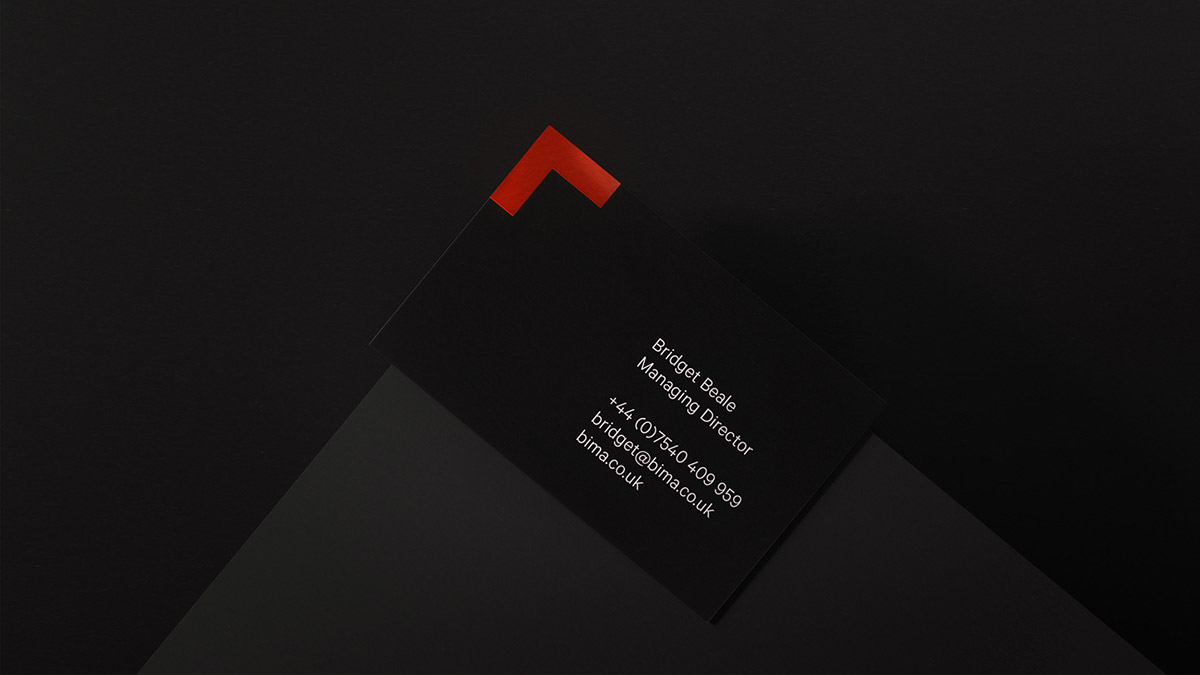 brand identity Rebrand print red digital UK bima Responsive Design trophy