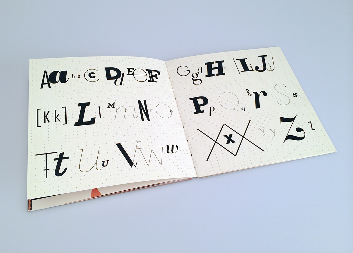 calendar planner Marian Bantjes alphabet calendar design desk planner handwritten notes typographic Layout book Book Binding