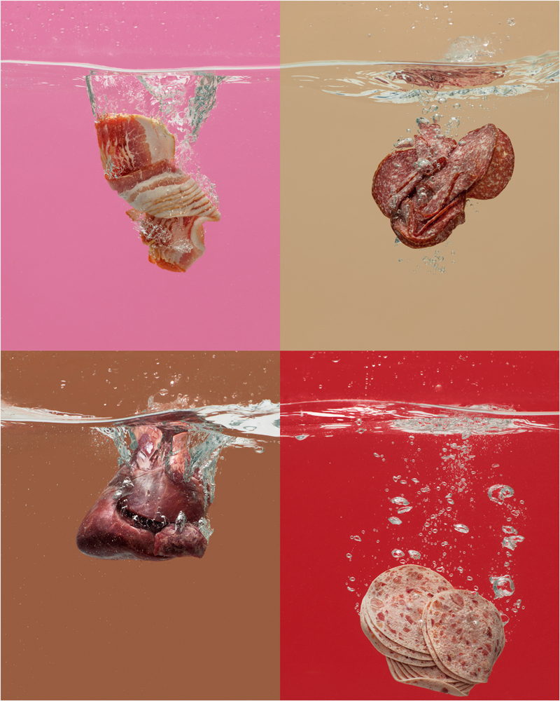 personal still life Fruit water submerged aquarium colors colorful Colourful  colours meat pig heart